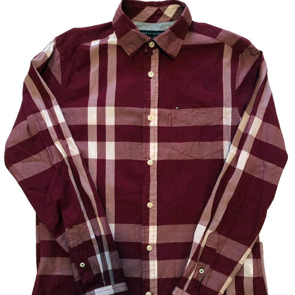 SALE XS Tommy Hilfiger Plaid Shirt
